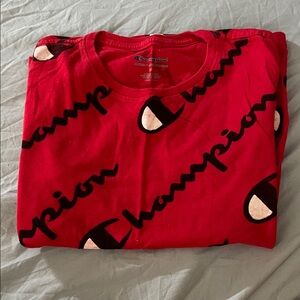 Kids Champion Red and Black Logo T-Shirt